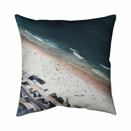 BEGIN HOME DECOR 26 x 26 in. Hot Day At The Beach-Double Sided Print Indoor Pillow 5541-2626-CO126